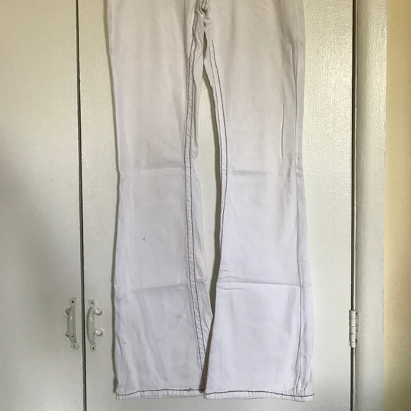 White Form Fitting Pants - Picture 3 of 4